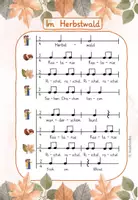 Vorschau - Arbeitsblätter - Differenziertes Rhythmical - "Im Herbstwald" - Seite 2