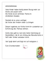 Vorschau - Arbeitsblätter - Kirche Legekreis - plus Deckblätter für das Fach Religion - Seite 1