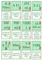 Vorschau - Spiele - Mathe: Spiel Volumen / Hohlmaße mit Liter und Milliliter - Seite 3