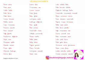 Vista previa - Tarjetas / Manipulativos - SÍLABA COMÚN - página 1