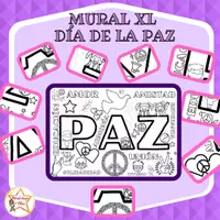 Vista previa - Manualidades / Dibujos para colorear - Mural XL Día de la Paz - Portada