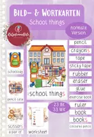 Vorschau - Bildkarten - Englisch Bild- und Wortkarten at school / school things normale Version Sparpaket - Seite 1