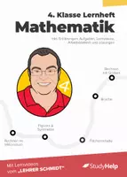 Vorschau - Unterrichtsreihen - Mathe Lernheft 4. Klasse | Lernvideos von Lehrer Schmidt - Deckblatt