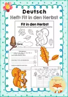 Vorschau - Arbeitsblätter - Heft: Fit in den Herbst (Wiederholung) - Deckblatt