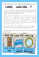 Vorschau - Spiele - AT HOME - I have ... who has ...? - Seite 1