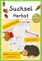 Vorschau - Arbeitsblätter - Suchsel zum Thema Herbst Klasse 1/2 - Deckblatt