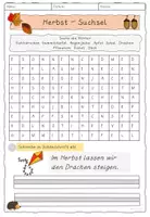 Vorschau - Arbeitsblätter - Suchsel zum Thema Herbst Klasse 1/2 - Seite 3