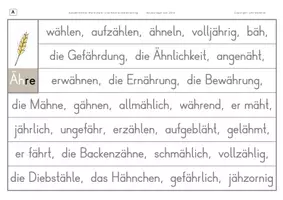 Vorschau - Arbeitsblätter - Konzentriertes Wortschatz- und Rechtschreibtraining - Wörter mit dem Umlaut ä vor dem Dehnungs-h - Seite 2