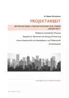 Vorschau - Stundenentwürfe - Projektarbeit: Lyrikanthologie zum Thema Großstadt mit Exkursion - Deckblatt
