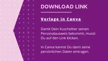 Vorschau - Mal- und Bastelvorlagen - Ausweis für Kuscheltiere - Vorlage für Canva - Seite 3