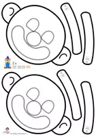 Vista previa - Manualidades / Dibujos para colorear - Classroom Printables Accordion folded Clown - página 2