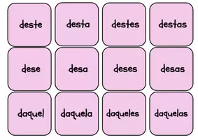 Vista previa - Juegos / Gamificación - Xogo de parellas Demostrativos CONTRACCIÓNS Galego - página 3