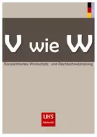 Vorschau - Arbeitsblätter - Konzentriertes Wortschatz- und Rechtschreibtraining - Wörter mit v, das wie w ausgesprochen wird - Deckblatt