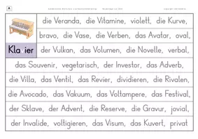 Vorschau - Arbeitsblätter - Konzentriertes Wortschatz- und Rechtschreibtraining - Wörter mit v, das wie w ausgesprochen wird - Seite 2