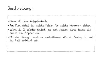Vorschau - Stationenlernen - Reime Plopper-Lernspiel mit Lösung - Seite 1