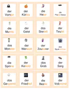 Vorschau - Spiele - Halloween-Spiel - 40 lustig-gruselige Karten mit Wort-Bild-Paaren - Seite 3