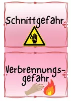 Vorschau - Poster - Hauswirtschaft/VB: Gefahren und Sicherheitsmaßnahmen - Deckblatt