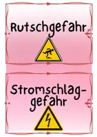 Vorschau - Poster - Hauswirtschaft/VB: Gefahren und Sicherheitsmaßnahmen - Seite 1