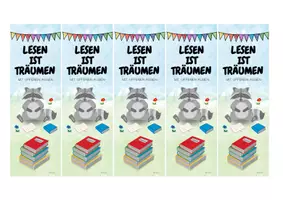 Vorschau - Anderer Materialtyp - Lesezeichen Waschbär - Deckblatt
