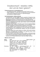 Vorschau - Stundenentwürfe - Spielszene Kolumbus 1492 - Hat sich die Fahrt gelohnt? - Seite 1