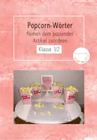 Vorschau - Stationenlernen - Popcorn - Artikel (der, die, das) - Deckblatt