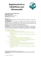Vorschau - Stundenentwürfe - AwK Begleitmaterial zum Klimakrisefilm (Stundenentwurf+GA) - Deckblatt
