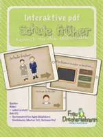 Vorschau - Spiele - Interaktive pdf - Schule früher - Kennst du die Materialien - Deckblatt