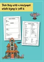 Vista previa - Hojas de trabajo - Haunted house for sale: descriptive writing - Halloween (Inglés) - página 3