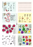 Vorschau - Arbeitsblätter - Materialpaket: Verliebte Zahlen mit Selbstkontroll-Effekt inklusive Merkspruch, Mini-Heftchen fürs Federmäppchen und Rechenbeispiele - Seite 2