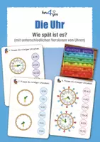 Vorschau - Stationenlernen - Die Uhr - Wie spät ist es? - Plopper - Deckblatt