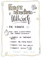 Vorschau - Poster - Freude schenken - Plakat A4 fürs Klassenzimmer - Deckblatt