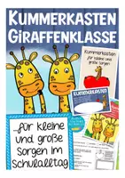 Vorschau - Arbeitsblätter - Giraffenklasse Kummerkasten Sorgenpost - Deckblatt