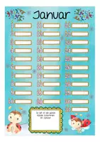 Vorschau - Mal- und Bastelvorlagen - Geburtstagskalender Marienkäferklasse - Seite 2