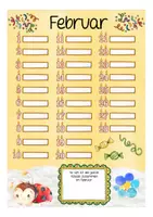 Vorschau - Mal- und Bastelvorlagen - Geburtstagskalender Marienkäferklasse - Seite 3
