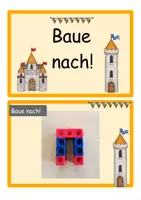 Vorschau - Fördermaterial/Inklusion - Bauen mit Steckwürfeln Kartei - Seite 2