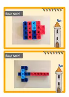 Vorschau - Fördermaterial/Inklusion - Bauen mit Steckwürfeln Kartei - Seite 3