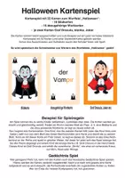 Vorschau - Spiele - Halloween Kartenspiel - 33 lustig-gruselige Spielkarten - Seite 1