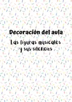 Vista previa - Decoración del aula - Decoración del Aula - Las figuras musicales y sus silencios - Portada