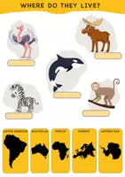 Vista previa - Unidades / Secuencias / Situaciones de Aprendizaje - QUIZ: Where do wild animals live / PRUEBA: ¿Dónde viven los animales salvajes? - página 3
