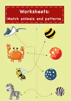 Vista previa - Unidades / Secuencias / Situaciones de Aprendizaje - Worksheet: Match animals and patterns / Hoja de trabajo: Emparejar animales y patrones - Portada