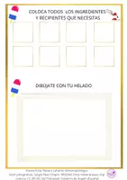 Vista previa - Hojas de trabajo - Crea tu helado. Funciones ejecutivas - página 1