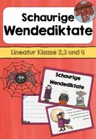 Vorschau - Arbeitsblätter - Schaurige Wendediktate - Klasse 2 bis 4 - Deckblatt