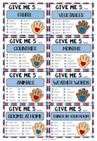 Vorschau - Spiele - Give Me Five – Spiel, Englisch, Speaking Activity, Vocabulary, Wortschatz, Sprechen, Fragen beantworten, Spielkarten | Englischunterricht, Klasse 4, 5, 6, 7, Sekundarstufe - Seite 3