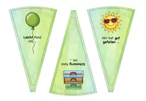 Vorschau - Präsentationen/Tafelbilder - Reflexionskarten für das Glücksrad – individuell anpassbar - Seite 1