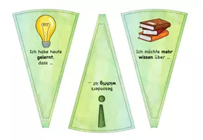Vorschau - Präsentationen/Tafelbilder - Reflexionskarten für das Glücksrad – individuell anpassbar - Seite 2