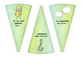 Vorschau - Präsentationen/Tafelbilder - Reflexionskarten für das Glücksrad – individuell anpassbar - Seite 3