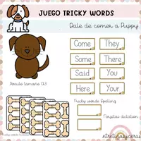Vista previa - Unidades / Secuencias / Situaciones de Aprendizaje - Tricky words. Feed the Puppy - Portada