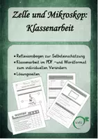 Vorschau - Spiele - Zelle und Mikroskop: Klassenarbeit und Spiel zur Vorbereitung - Seite 1