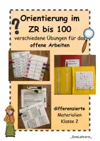 Vorschau - Stationenlernen - Orientierung ZR bis 100 - verschiedene Übungen - Deckblatt