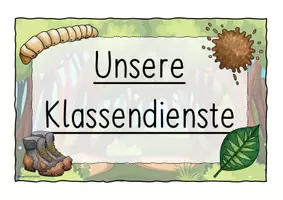 Vorschau - Präsentationen/Tafelbilder - Klassendienste + Namensschilder (Wald Version) - Seite 2